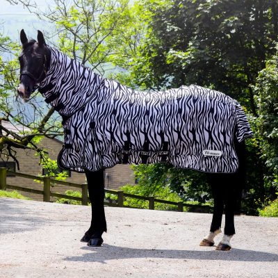 JW Marwell Zebra Print Fly Rug
